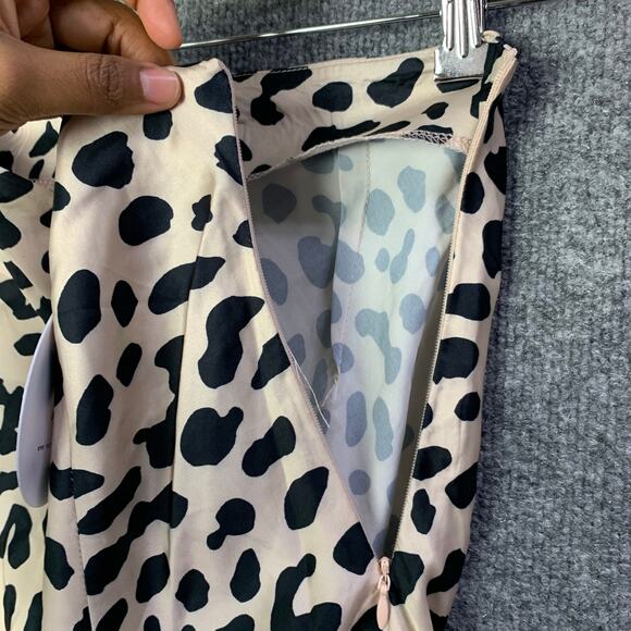 NEW PRINCESS POLLY - NIA MIDI SKIRT BEIGE US 2 CHEETAH - Picture 9 of 11